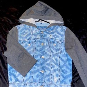 Jean jacket hoodie